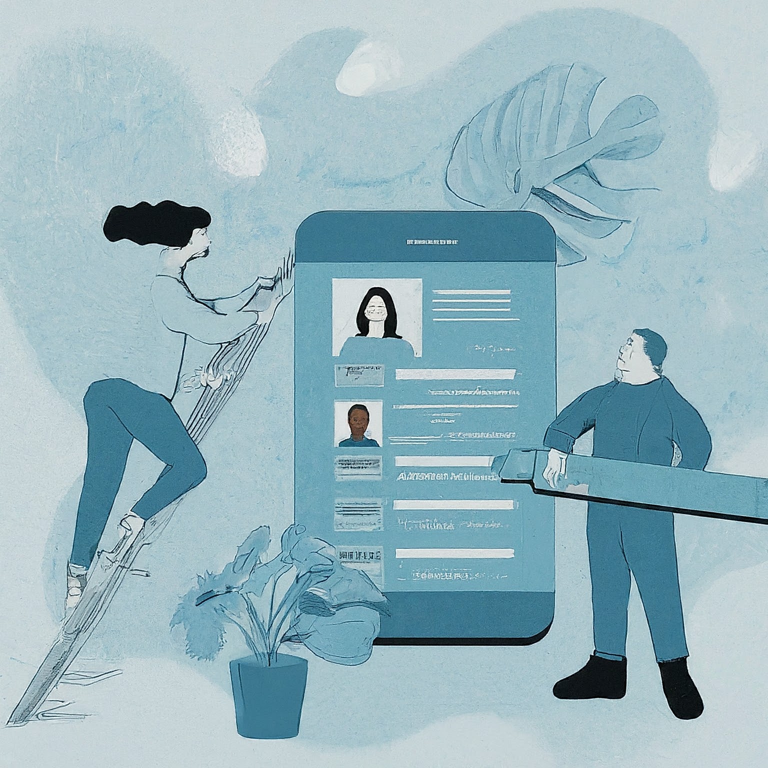 Banner Image showing an illustration about resume's